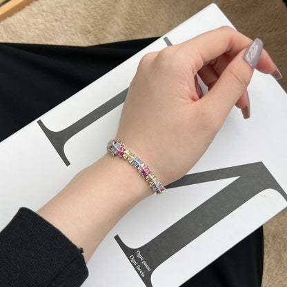 [Clara Jewels]Sparkling Exquisite Multi Cut Party Bracelet