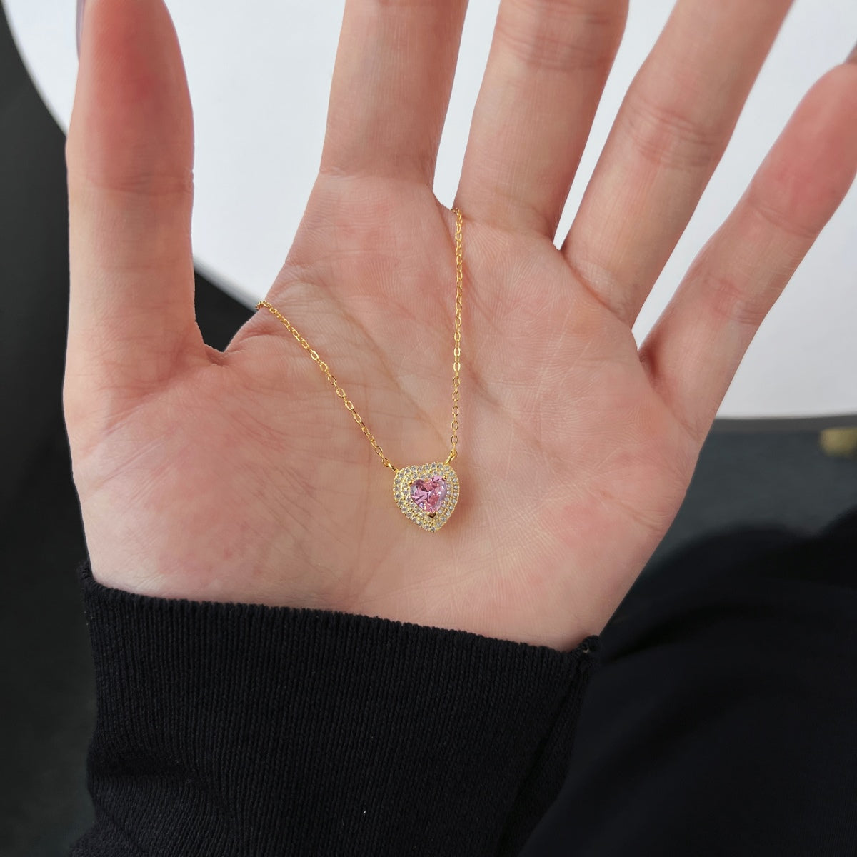 [Clara Jewels]Exquisite Heart Shape Necklace