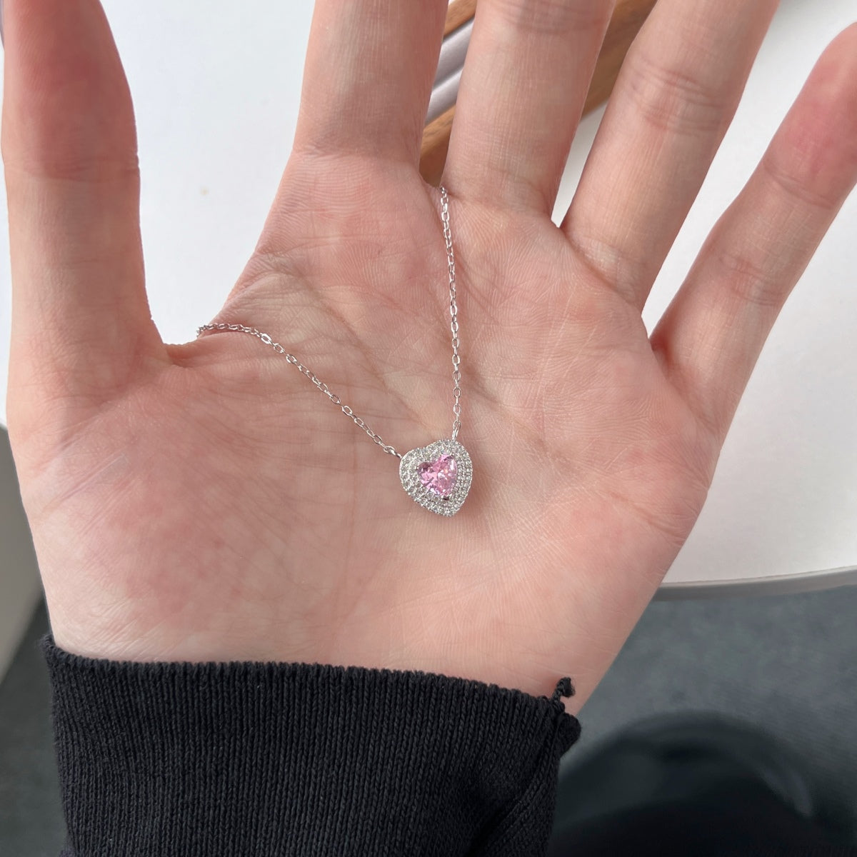 [Clara Jewels]Exquisite Heart Shape Necklace