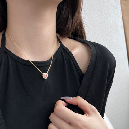 [Clara Jewels]Exquisite Heart Shape Necklace