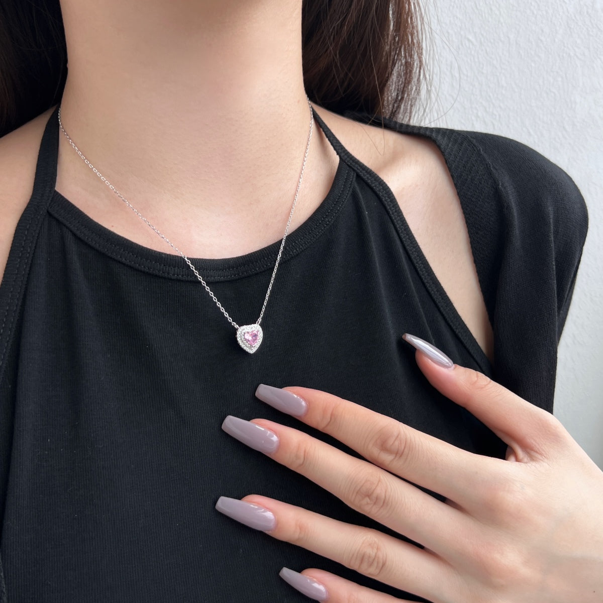 [Clara Jewels]Exquisite Heart Shape Necklace