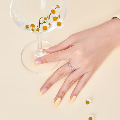 [Clara Jewels]Dainty Ebullient Round Cut Daily Ring