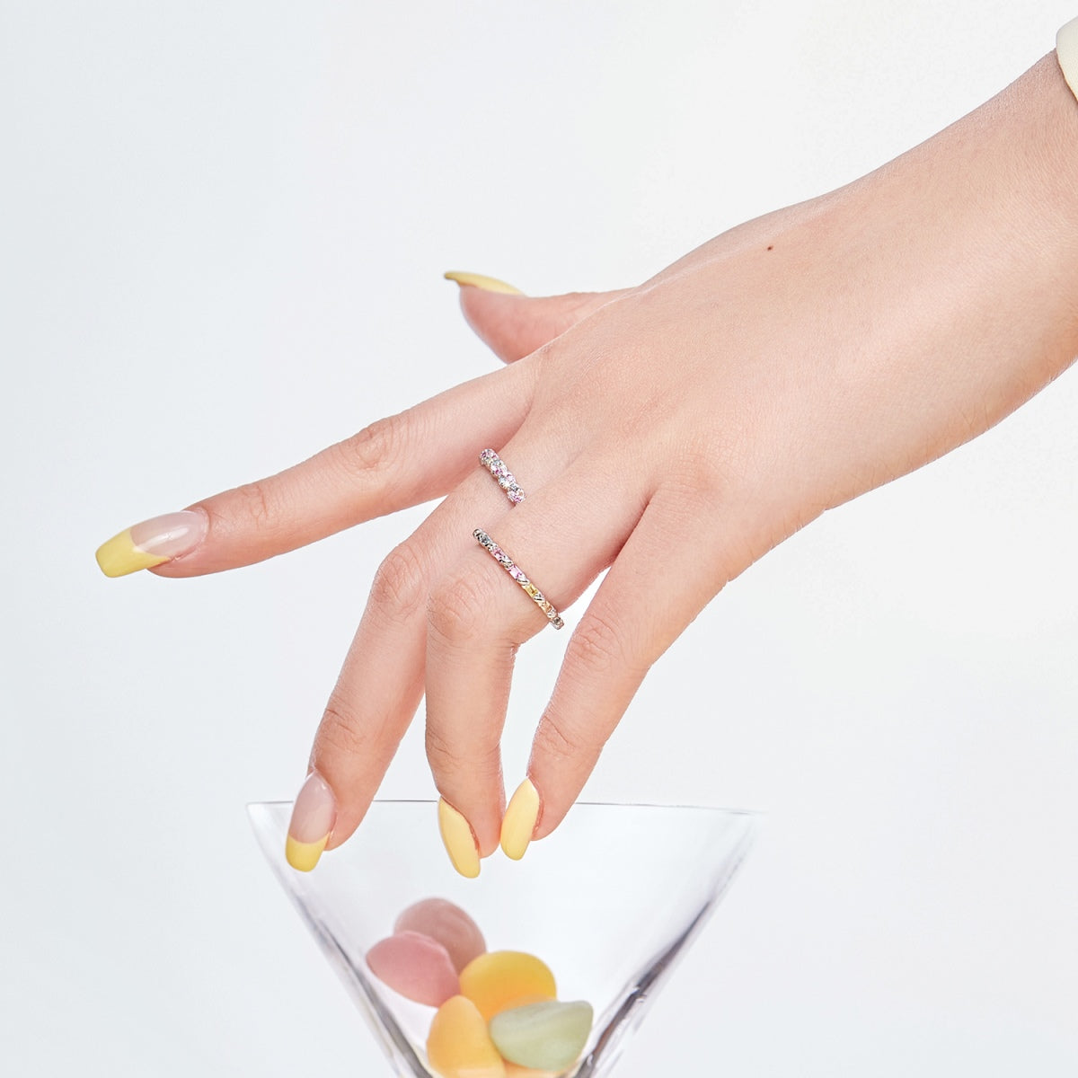 [Clara Jewels]Dainty Ebullient Round Cut Daily Ring