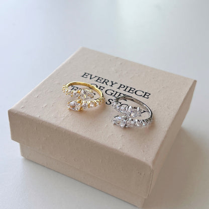 [Clara Jewels]Delicate Lively Snake Shape Daily Ring