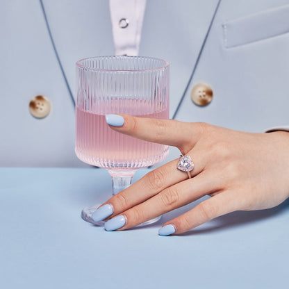 [Clara Jewels]Delicate Ebullient Heart Shape Wedding Ring