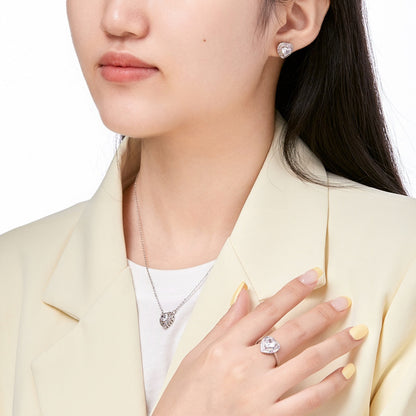 [Clara Jewels]Delicate Ebullient Heart Shape Wedding Ring