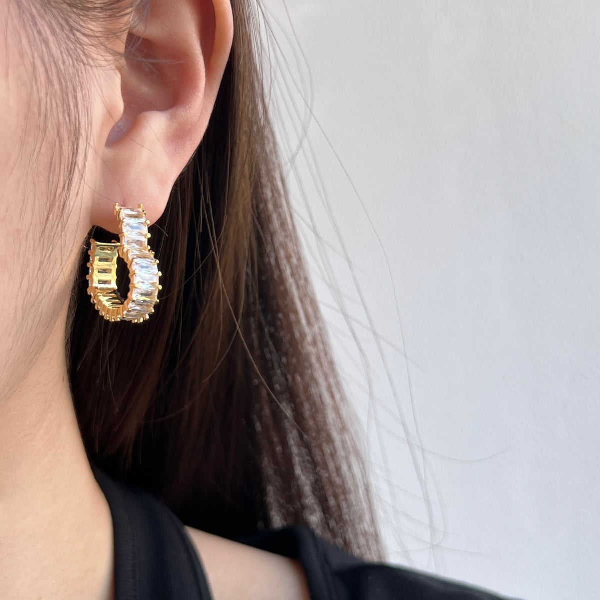 [Clara Jewels]Radiant Heart Cutout Earrings