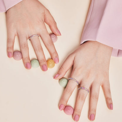 [Clara Jewels]Radiant Sparkling Round Cut Daily Ring