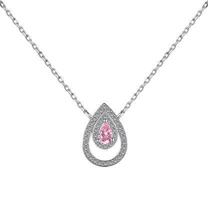 [Clara Jewels]Sparkling Pear Cut Necklace
