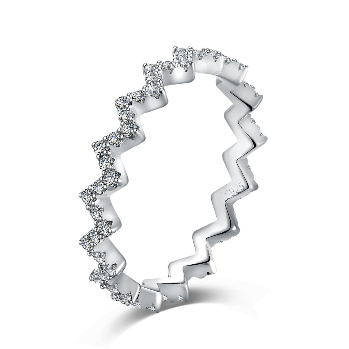 [Clara Jewels]Delicate Enchanting Wave Shape Daily Ring