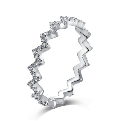 [Clara Jewels]Delicate Enchanting Wave Shape Daily Ring