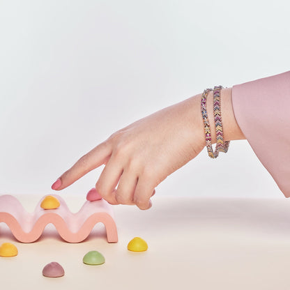 [Clara Jewels]Ornate Sparkling Round Cut Party Bracelet