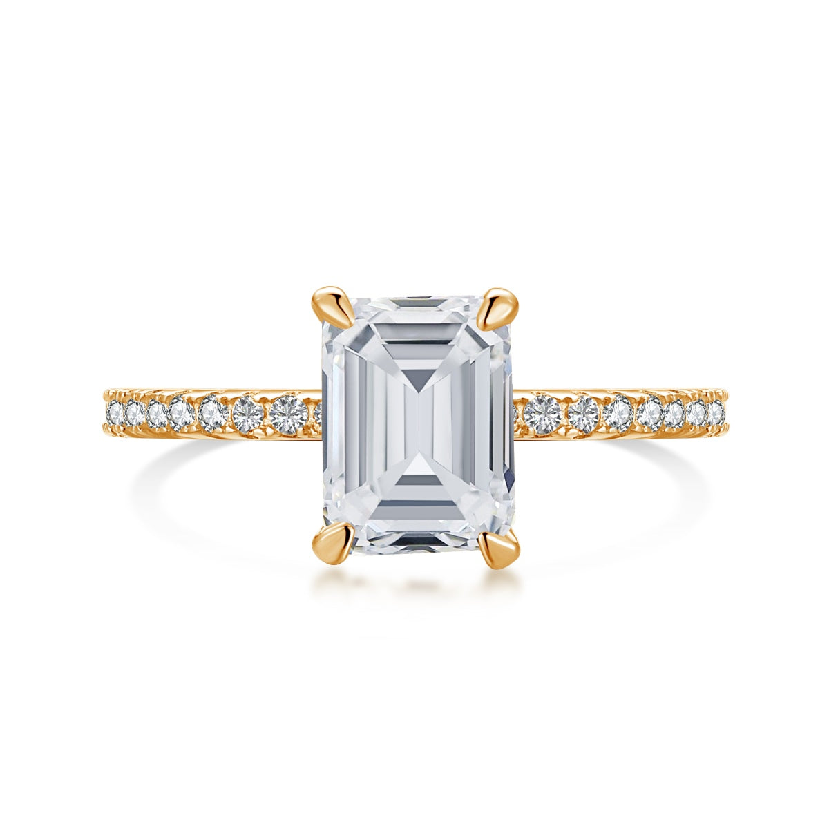 [Clara Jewels]2.0 Carat Scintillating Ornate Radiant Cut Party Ring
