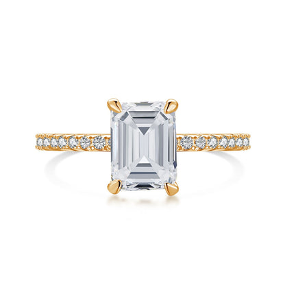 [Clara Jewels]2.0 Carat Scintillating Ornate Radiant Cut Party Ring