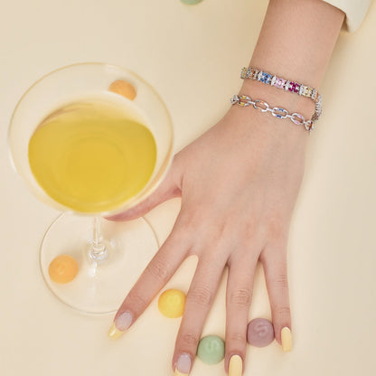 [Clara Jewels]Dazzling Colorful Daily Bracelet