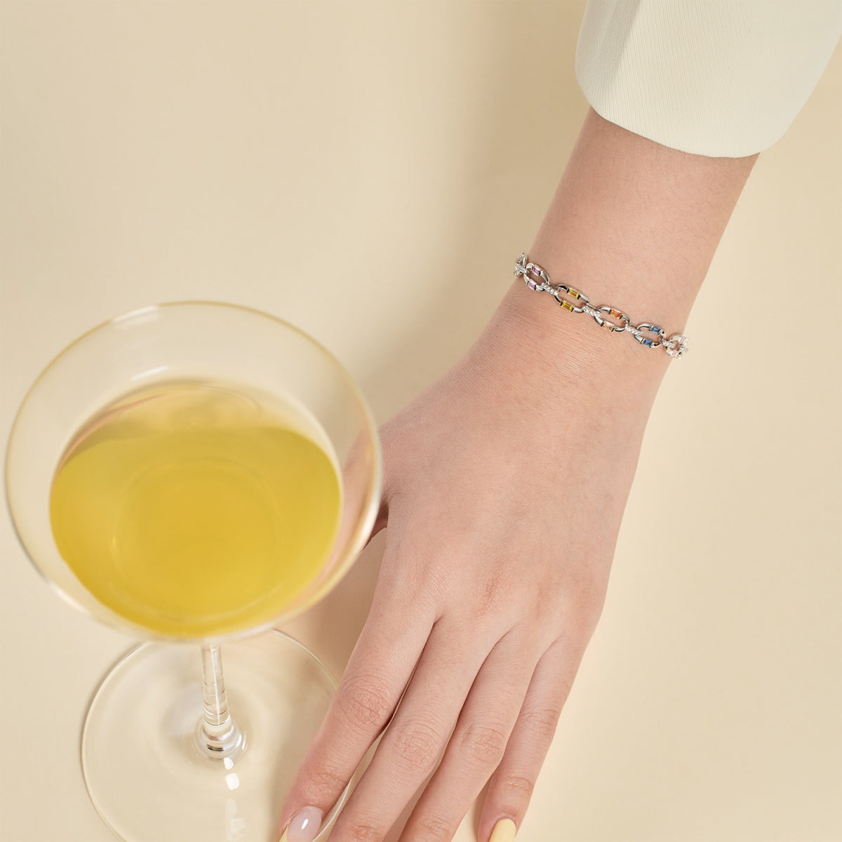 [Clara Jewels]Dazzling Colorful Daily Bracelet