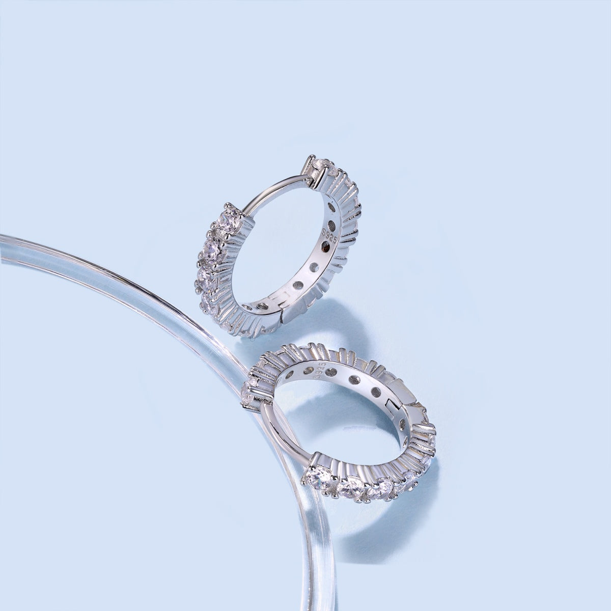 [Clara Jewels]Radiant Colorful Round Cut Earrings