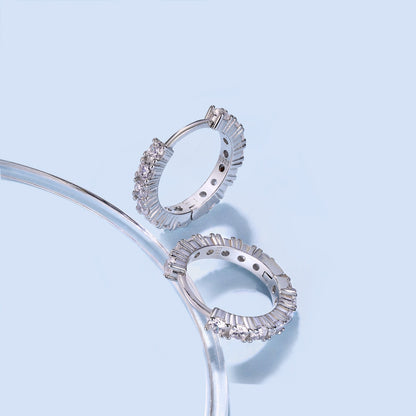 [Clara Jewels]Radiant Colorful Round Cut Earrings