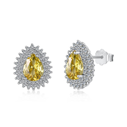 [Clara Jewels]Delicate Gorgeous Pear Cut Daily Earrings