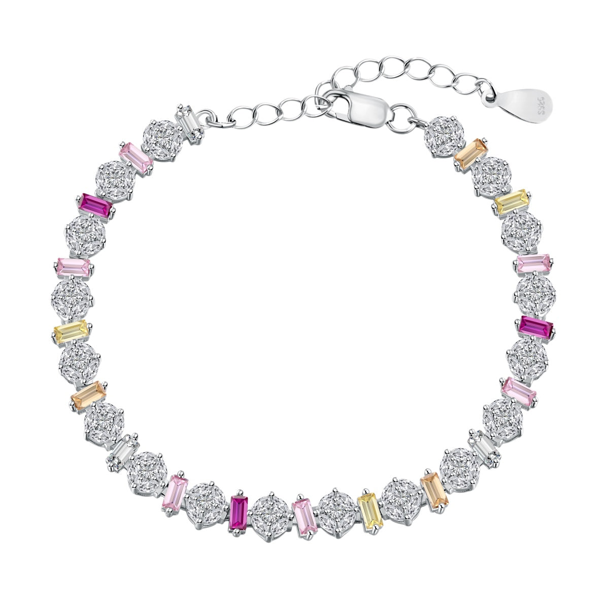 [Clara Jewels]Radiant Colorful Round Shape Daily Bracelet