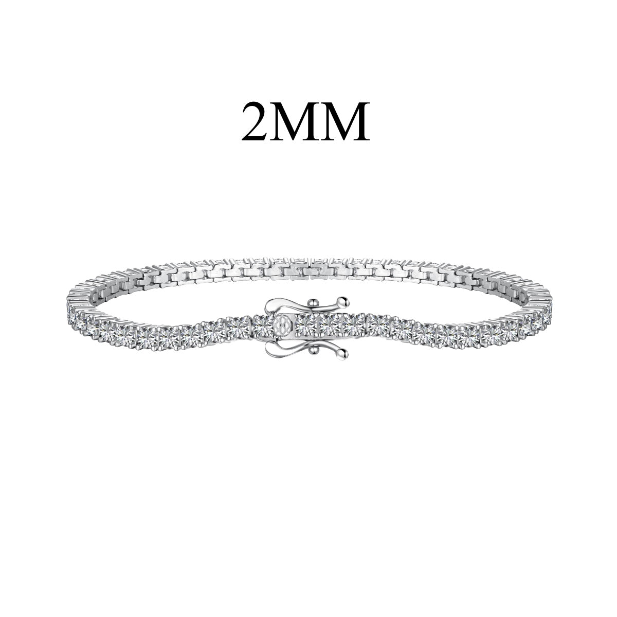 [Clara Jewels]Dazzling Exquisite Round Cut Daily Bracelet