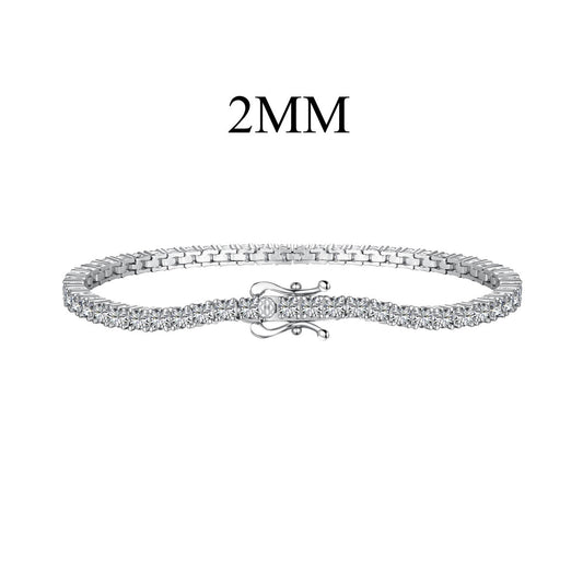 [Clara Jewels]Dazzling Exquisite Round Cut Daily Bracelet