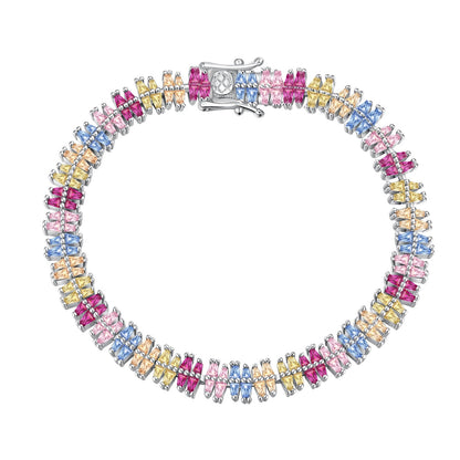 [Clara Jewels]Sparkling Exquisite Multi Cut Party Bracelet
