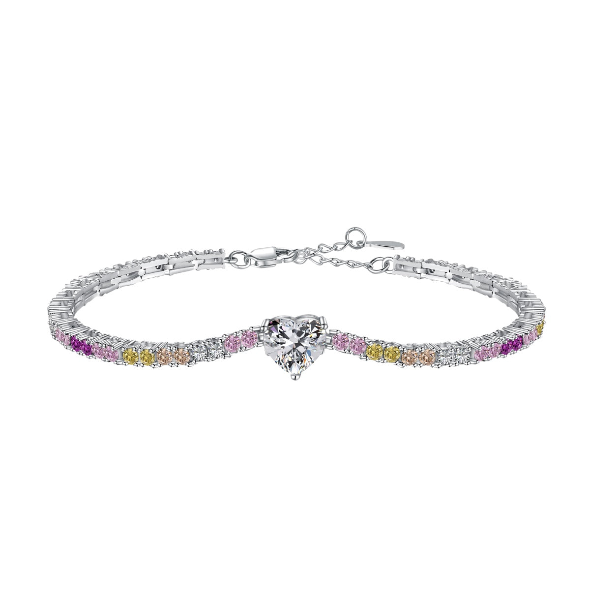 [Clara Jewels]Delicate Romantic Heart Shape Lover Bracelet