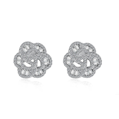 [Clara Jewels]Exquisite Flower Shape Daily Earrings