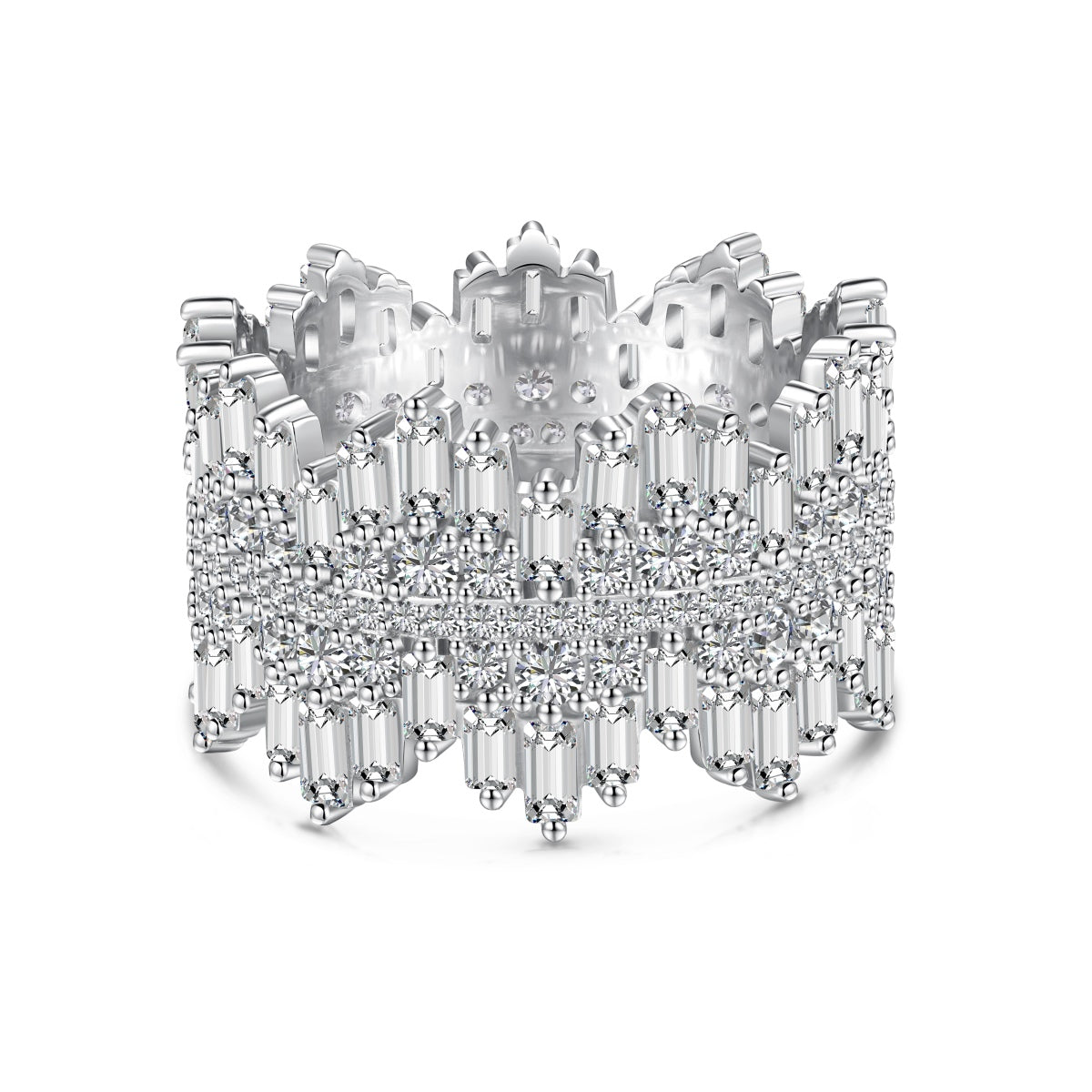 [Clara Jewels]Luxurious Colorful Radiant Cut Daily Ring