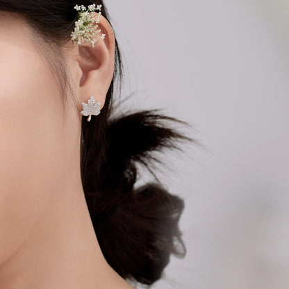 [Clara Jewels]Exquisite Maple Leaf Design Earrings
