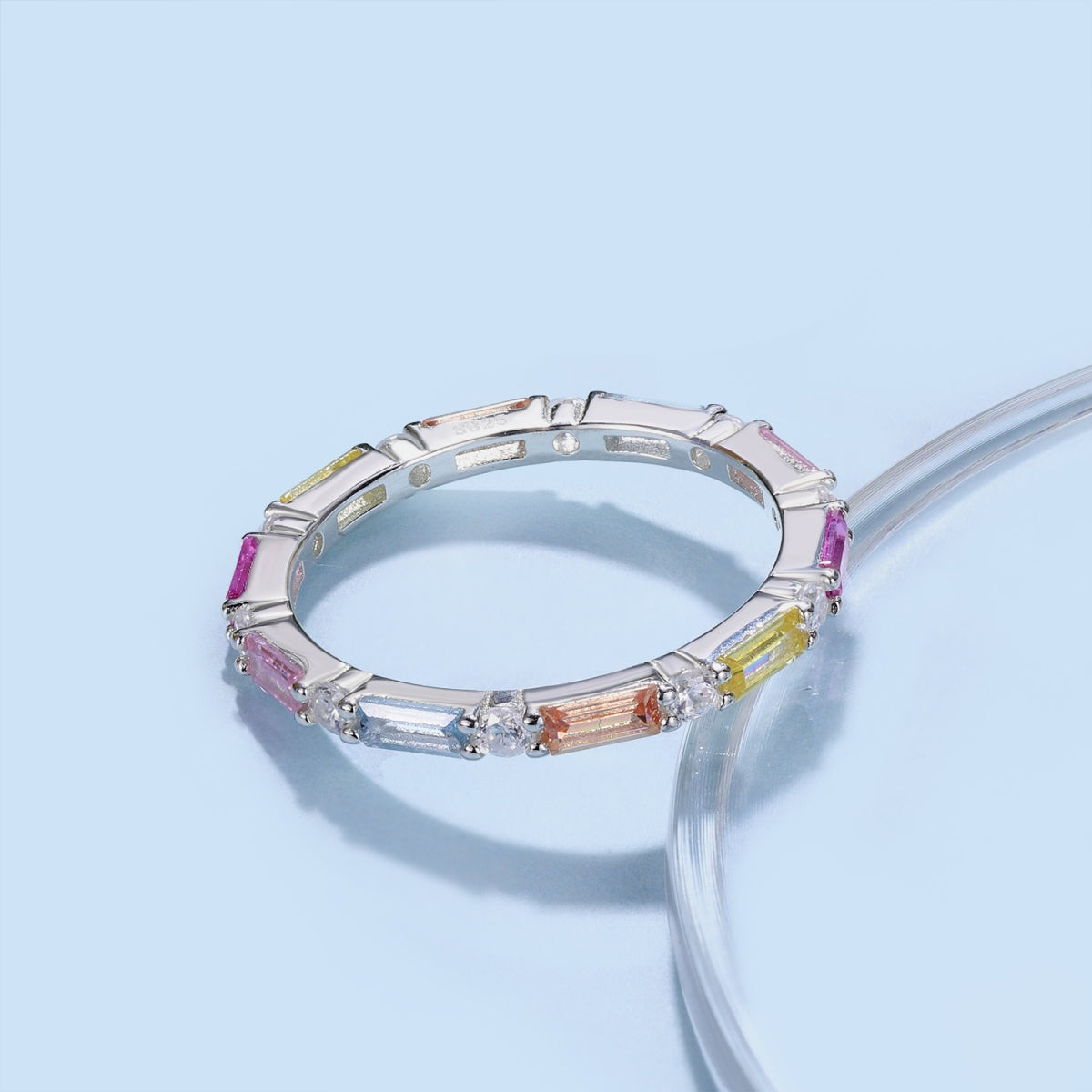 [Clara Jewels]Lively In Shades Elegant Radiant Cut Daily Ring
