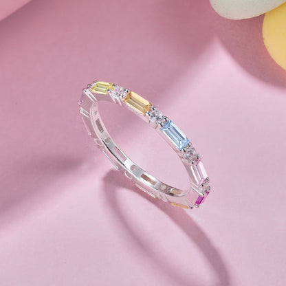 [Clara Jewels]Lively In Shades Elegant Radiant Cut Daily Ring