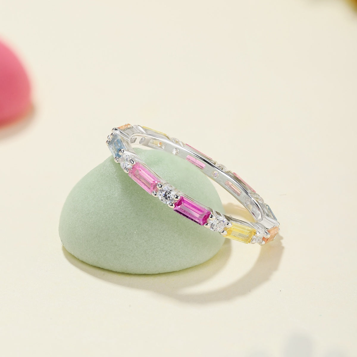 [Clara Jewels]Lively In Shades Elegant Radiant Cut Daily Ring