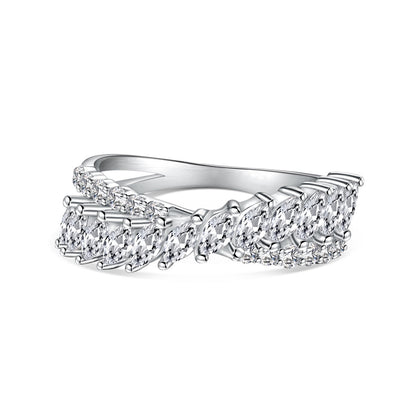 [Clara Jewels]Unique Colorful Marquise Cut Daily Ring