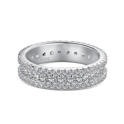 [Clara Jewels]Delicate Colorful Round Cut Daily Ring