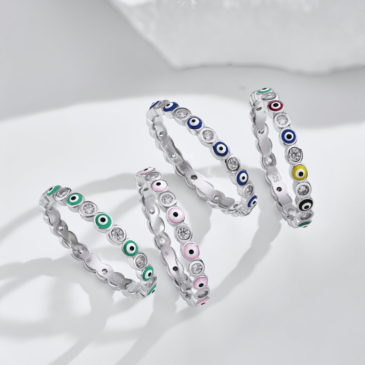 [Clara Jewels]Sparkling Vibrant Round Shape Daily Ring