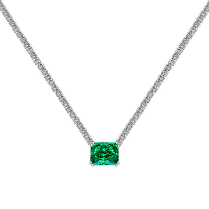 [Clara Jewels]4.0 Carat Elegant Radiant Cut Necklace