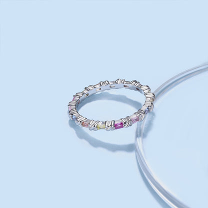 [Clara Jewels]Charming Colorful Round Cut Daily Ring