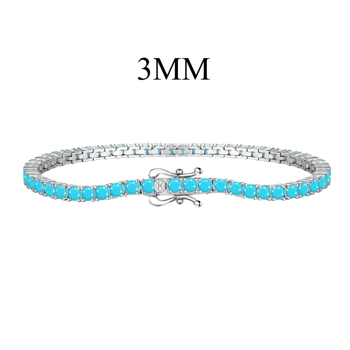 [Clara Jewels]Dainty Charming Round Cut Tennis Bracelet