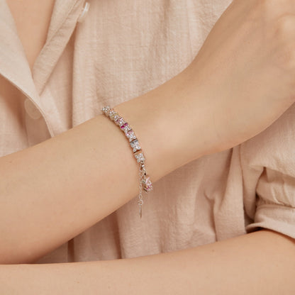 [Clara Jewels]Unique Colorful Flower Shape Daily Bracelet