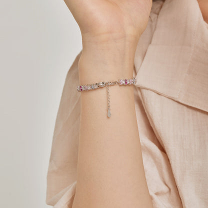 [Clara Jewels]Unique Colorful Flower Shape Daily Bracelet