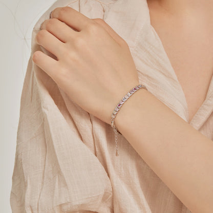 [Clara Jewels]Delicate Colorful Multi Cut Daily Bracelet