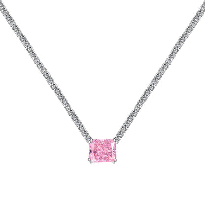 [Clara Jewels]4.0 Carat Elegant Radiant Cut Necklace