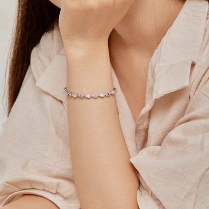 [Clara Jewels]0.25 Carat Radiant Water Drop Shape Daily Bracelet