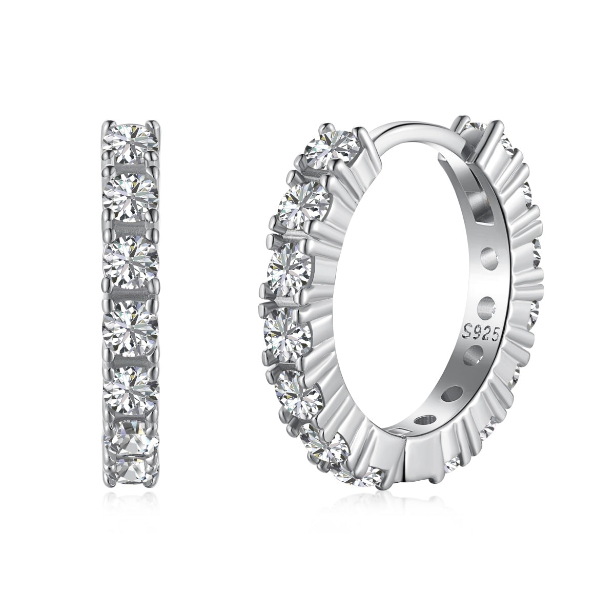 [Clara Jewels]Radiant Colorful Round Cut Earrings