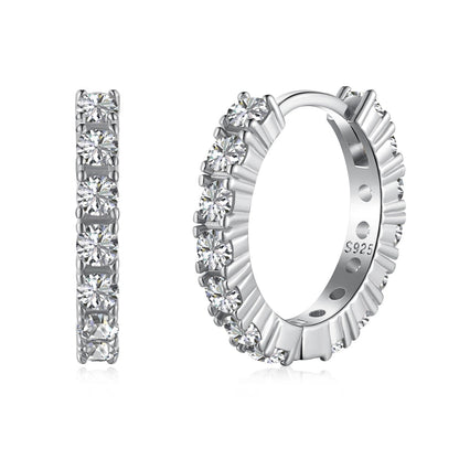[Clara Jewels]Radiant Colorful Round Cut Earrings