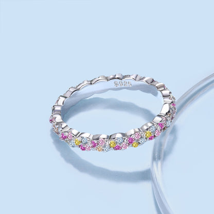 [Clara Jewels]Dainty Ebullient Round Cut Daily Ring