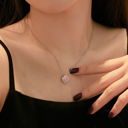[Clara Jewels]Sparkling Asscher Cut Necklace
