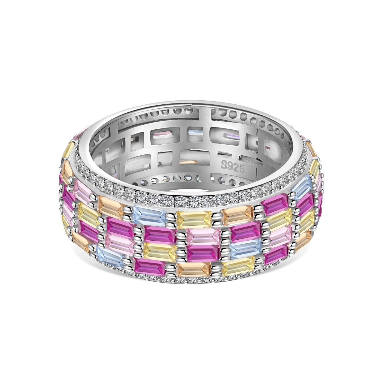 [Clara Jewels]Radiant Colorful Radiant Cut Daily Ring